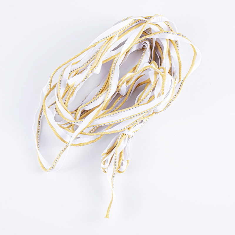 Bande réfléchissante en polyester de 1,0 cm pour accessoires de vêtements résistants à l'usure par compression