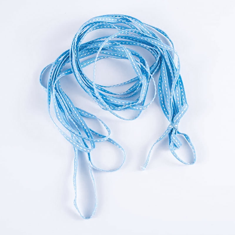 sangle d'emballage de fleurs en pointillés en polyester de 0,5 cm